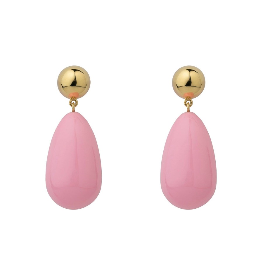 Jewelry Eshvi | Baby Pink Drop Earrings