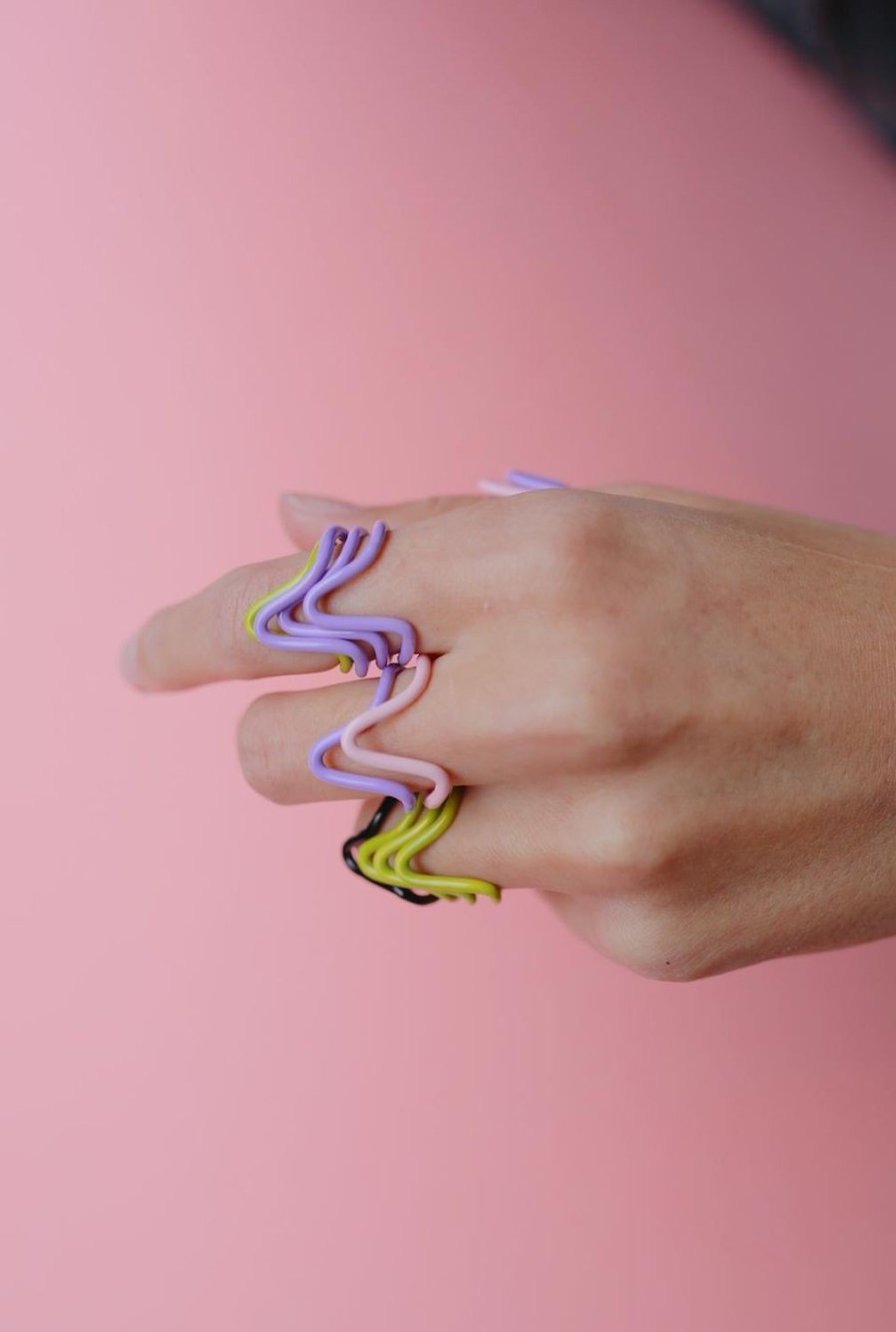 Jewelry Eshvi | Meta Ring - Purple