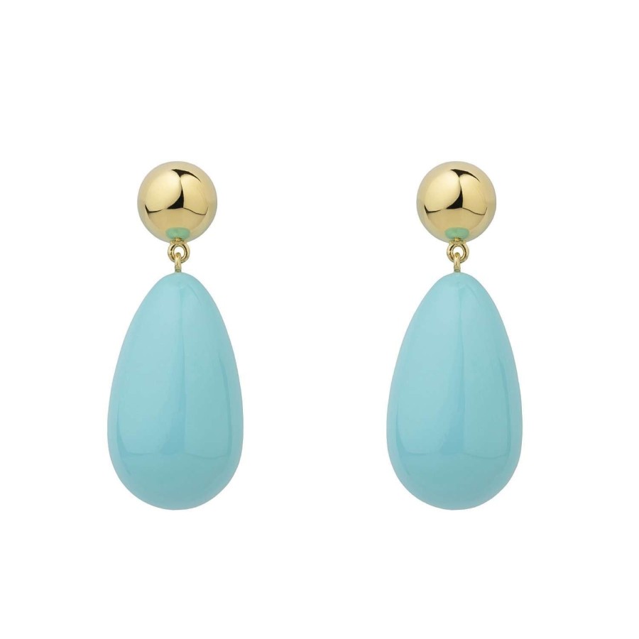 Jewelry Eshvi | Aquamarine Drop Earrings