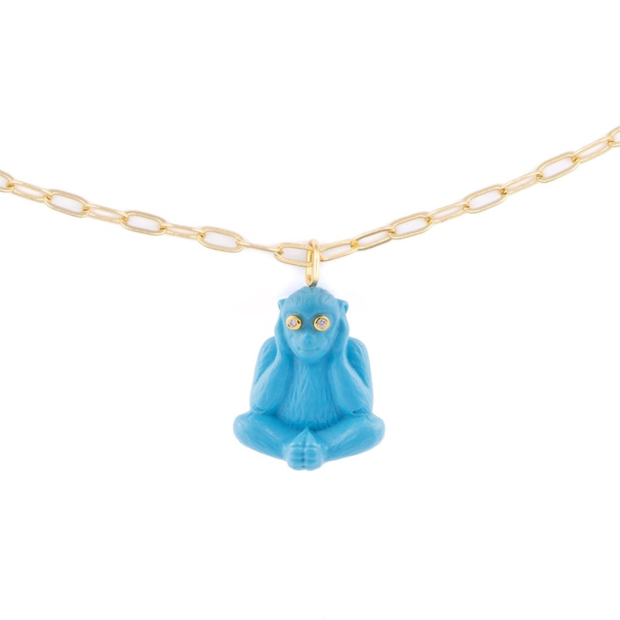 Jewelry Eshvi | Hear No Evil Necklace