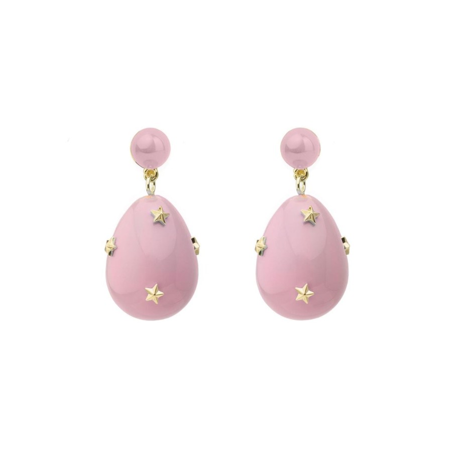 Jewelry Eshvi | Mini Drop Earrings With Stars