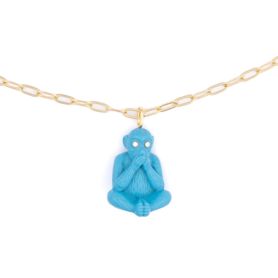 Jewelry Eshvi | Speak No Evil Necklace