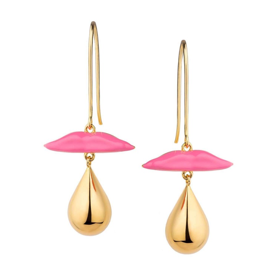 Jewelry Eshvi | Pink Lips Earring