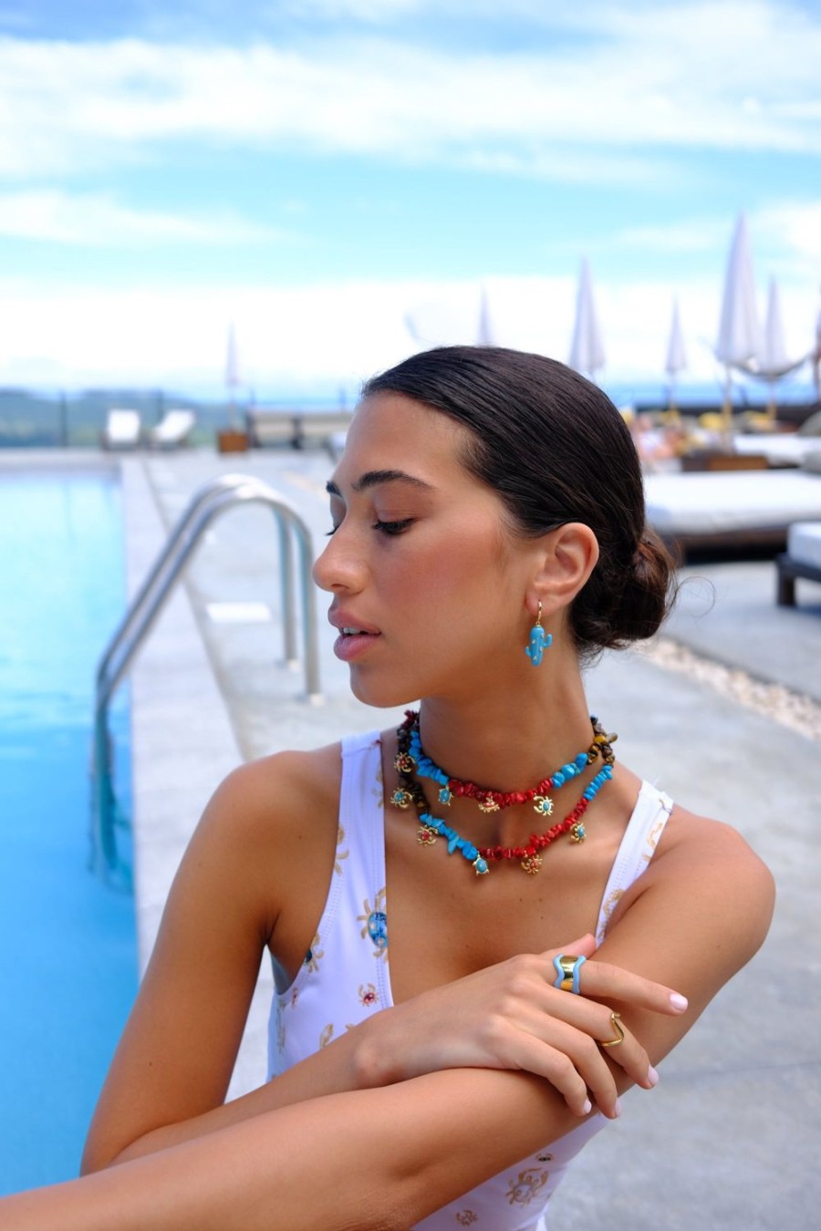 Jewelry Eshvi | Reef Inspired Sea Animal Necklace