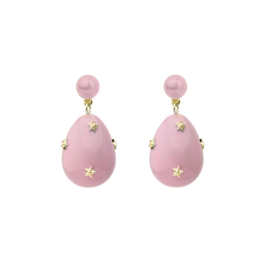 Jewelry Eshvi | Mini Drop Earrings With Stars