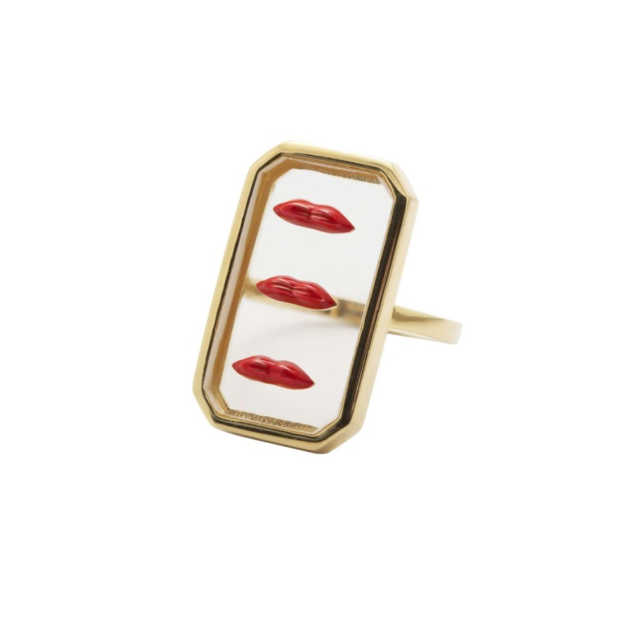 Jewelry Eshvi | Clear Lips Ring