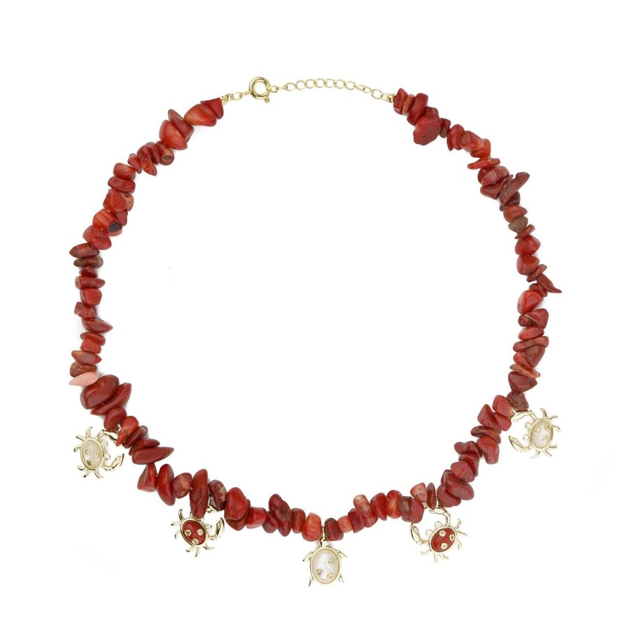 Jewelry Eshvi | Coral Sea Animal Necklace