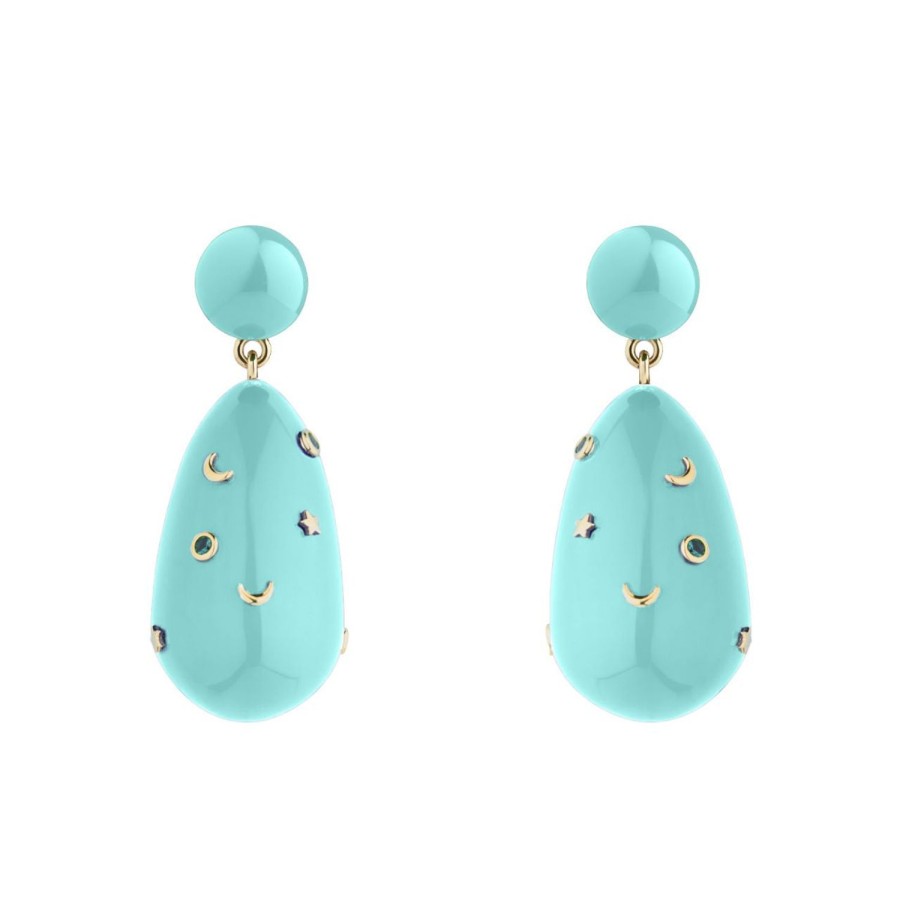 Jewelry Eshvi | Drop Earrings With Stars