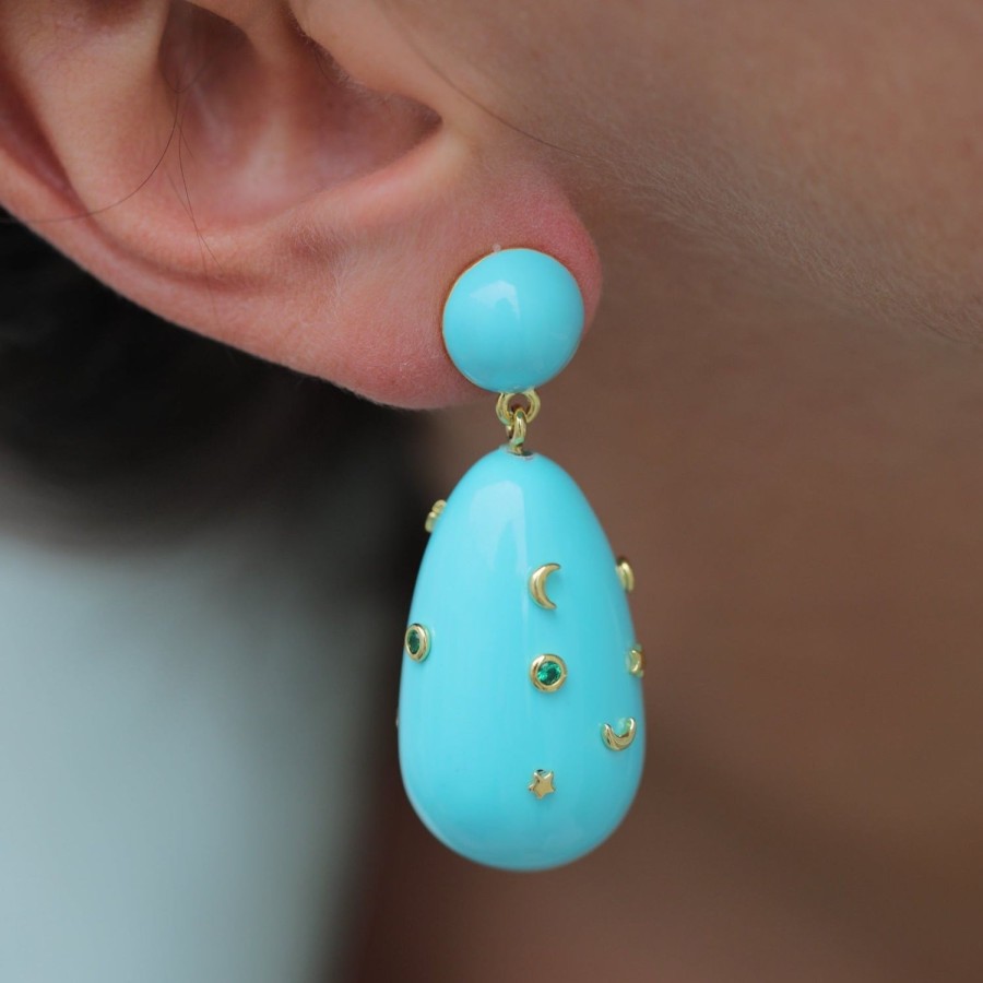 Jewelry Eshvi | Drop Earrings With Stars