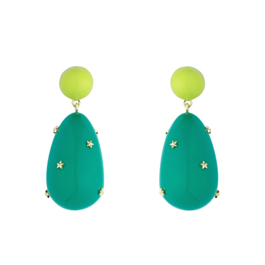 Jewelry Eshvi | Drop Earrings With Stars