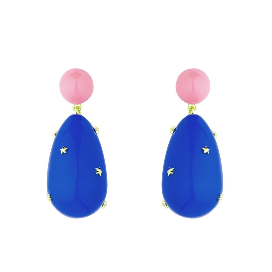 Jewelry Eshvi | Drop Earrings With Stars