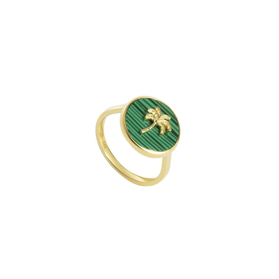 Jewelry Eshvi | Malachite Palm Ring