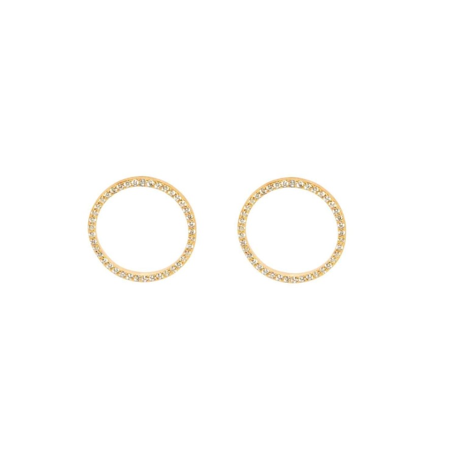 Jewelry Eshvi | Circle Pair Earrings